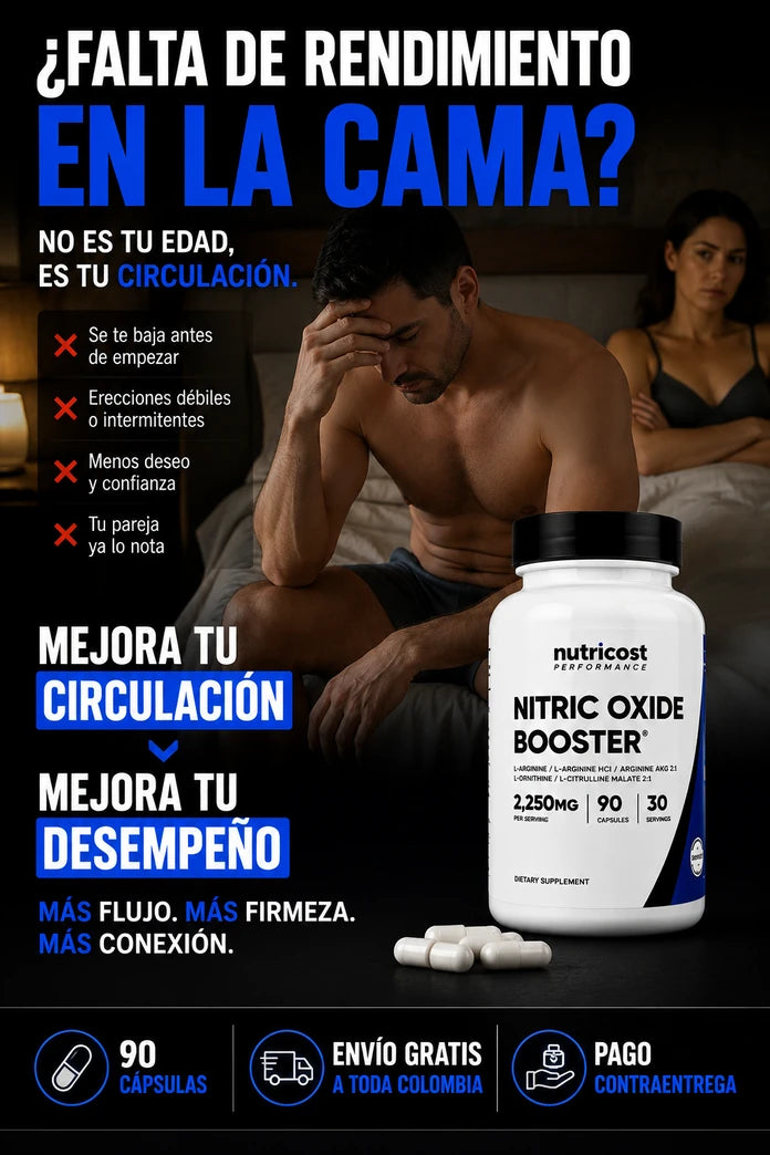 Nitric Oxide Booster™ - Apoyo Masculino, Rendimiento Superior