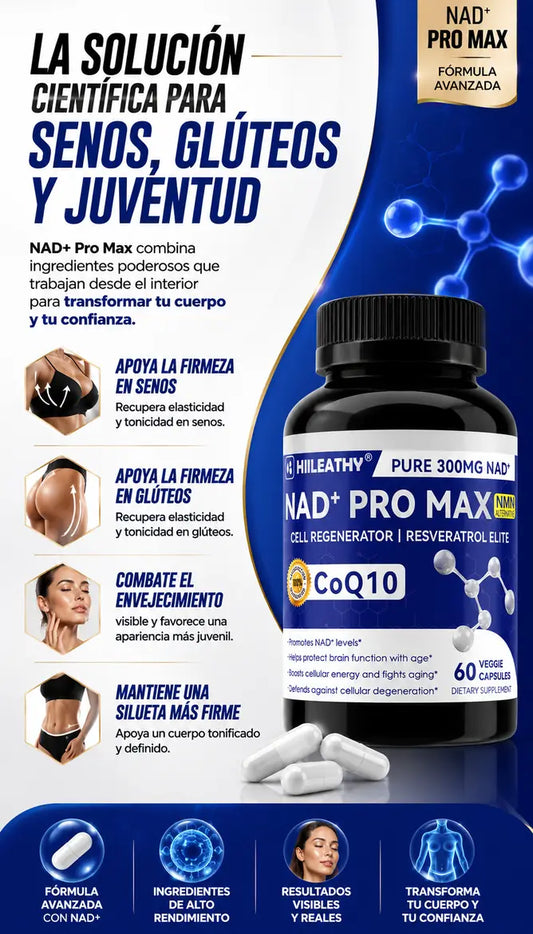 NAD+ Pro Max™️ - Reafirma tu Figura y Retrasa el Envejecimiento